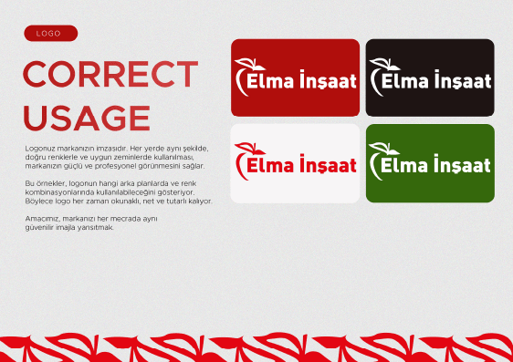 Elma İnşaat marka sunumu — kapanış slaytı