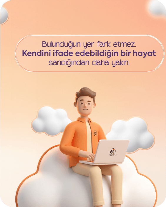 Bulunduğun yer fark etmez — Volante online terapi postu